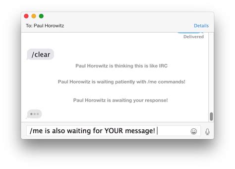 Broadcast Notification Style Messages in Messages & iChat on Mac