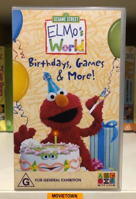 SESAME STREET - Elmo's World Birthdays Games & More! - Vhs $39.95 ...