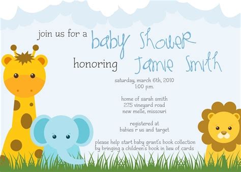 Free Printable Safari Baby Shower Invitations Free Sa - vrogue.co