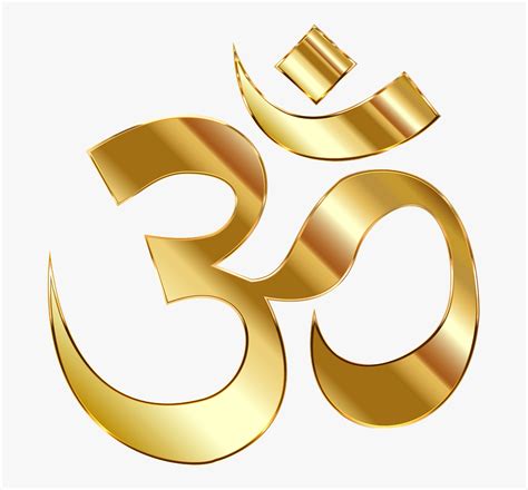 Transparent Hinduism Symbol Png - Golden Om Png, Png Download - kindpng