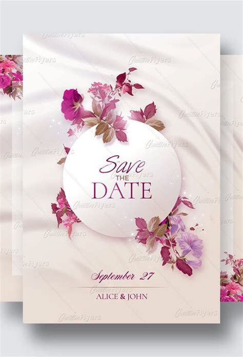 Creative Wedding Invitation | Psd Templates ~ CreativeFlyers | Creative wedding invitations ...