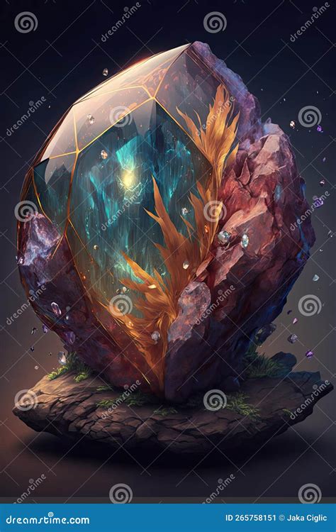 Elemental gem stock illustration. Illustration of rogue - 265758151