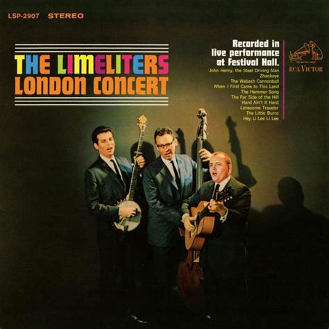 The Limeliters - The Limeliters London Concert Lyrics and Tracklist ...