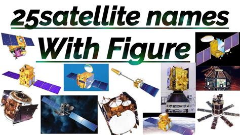 25 Artificial Satellite Name And Launching Year || Satellite names with ...