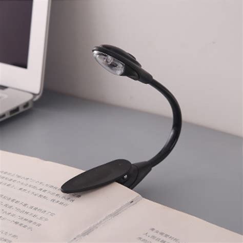 Portable Travel Book Reading Light LED Book Lamp Battery Operated Clip On Bendable Flexible ...