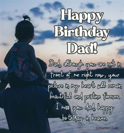 145 Best Happy Birthday Dad in Heaven Wishes, Messages and Quotes – LittleNivi.Com