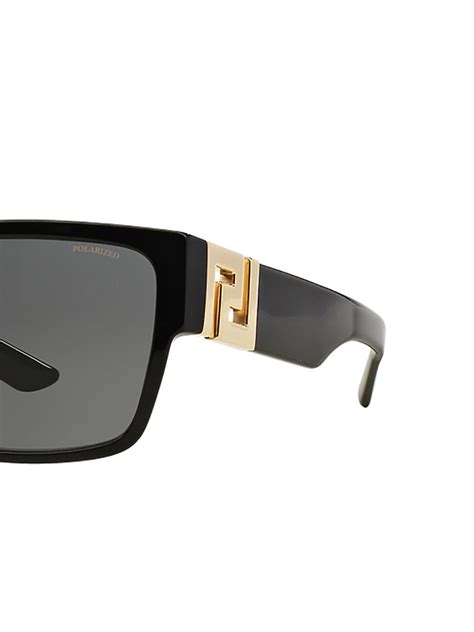 Versace Eyewear Square Cornici Plaque Sunglasses - Farfetch