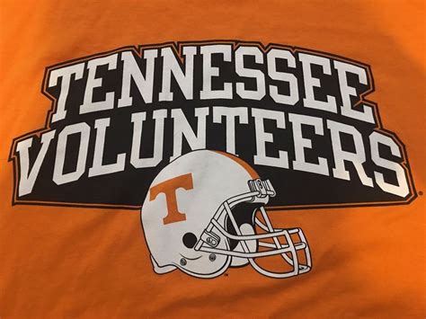 Tennessee Volunteers Vols Helmet Logo T Shirt Mens 2XL XXL Orange NCAA ...