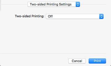 Selecting Double-sided Printing Settings - Mac