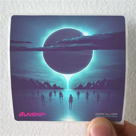 GUNSHIP Dark All Day Album Cover Sticker