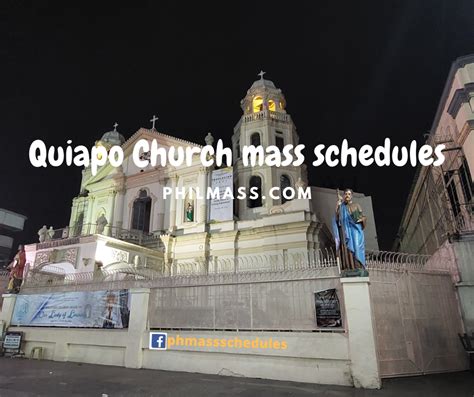 Quiapo Church mass schedule