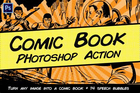 Comic Book Photoshop Action - Comic Book Photoshop Actions | Bodewasude