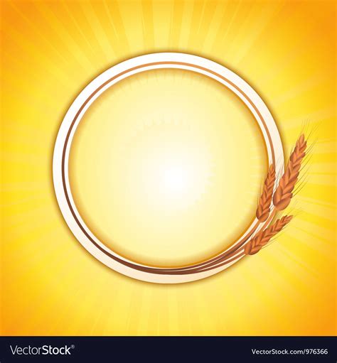 Wheat border Royalty Free Vector Image - VectorStock