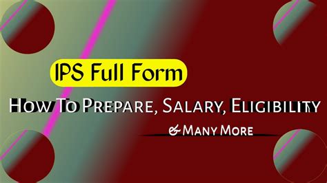 IPS Full Form- Key Facts, Eligibility, Syllabus | by Elite IAS Academy | Medium