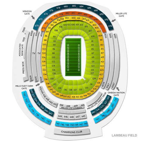 Green Bay Packers Stadium Seats - Green Bay Packers Tickets 2017 ...