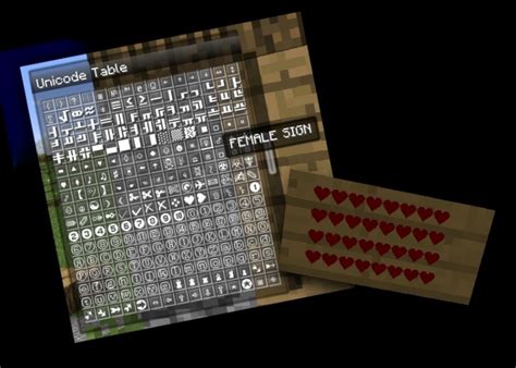[1.10.2][1.11][Forge] Color Code GUI (colored + rainbow text, Unicode symbols in Minecraft ...