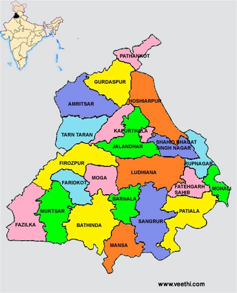 Punjab: About Punjab | Veethi | Map decor, Punjab, India world map