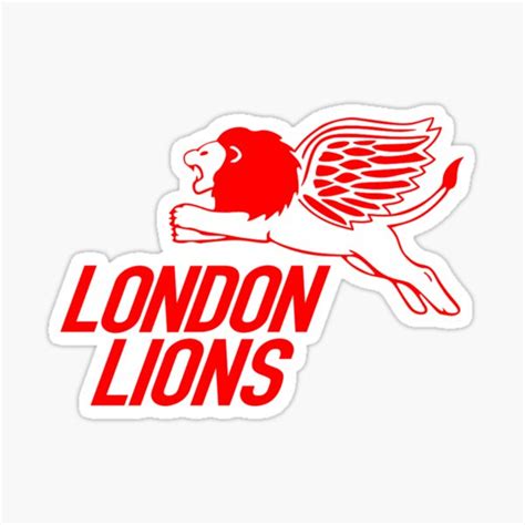 "London Lions Ice Hockey Retro Logo" Sticker for Sale by Retrohockeyuk | Redbubble