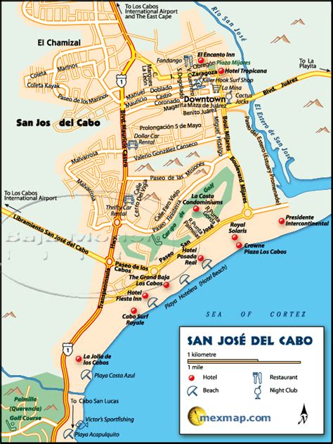 Cabo San Lucas Mexico Area Maps | Cabo san lucas mexico map, Cabo san ...