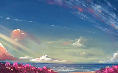 Anime Landscape Wallpapers - Top Free Anime Landscape Backgrounds - WallpaperAccess