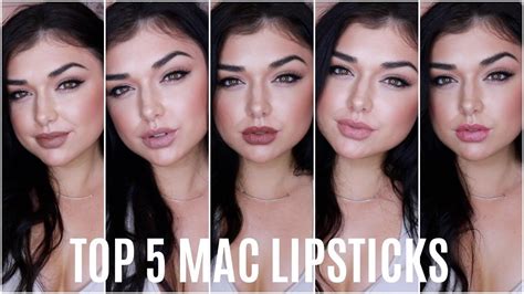 TOP 5 FAVORITE MAC LIPSTICKS FOR FALL + LIP SWATCHES - FAVORITE MATTE LIP COLORS | Chloé Zadori ...