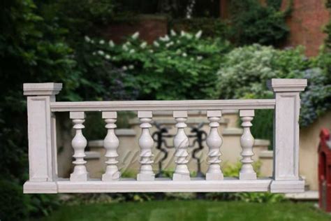 New design beige marble stone baluster railing on sale-You Fine Sculpture