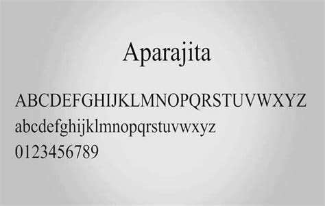 Aparajita Font Free Download - Font Sonic