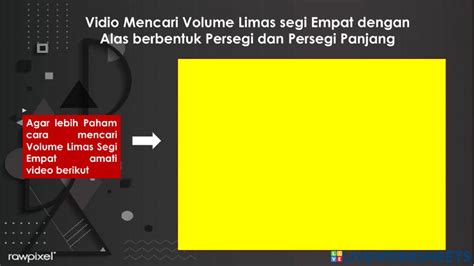 Volume Limas Segi Empat worksheet