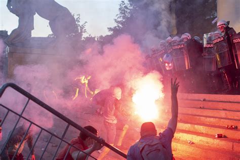 Serbia bans mass gatherings after virus lockdown protests