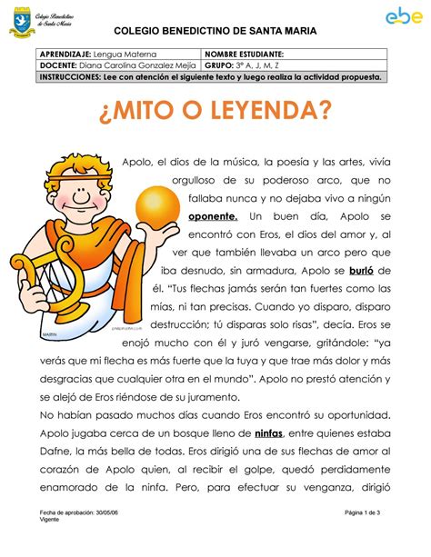 MITO O LEYENDA by dcgonzalezm-colegiobenedictino - Issuu