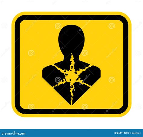 Health Hazard Symbol Label,Longer Term Health Hazard,GHS Hazard Pictogram Stock Vector ...