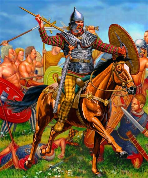 Celtic horseman charging into battle | Ancient celts, Celtic warriors ...