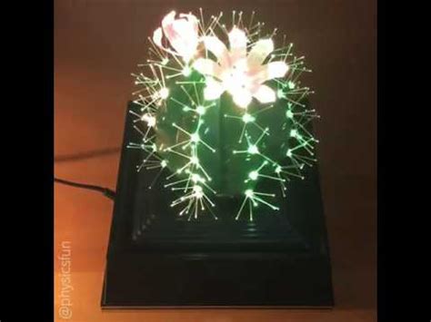 Fiber Optic Cactus Lamp - YouTube