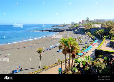 Playa Jardin beach at Puerto de la Cruz on Tenerife Stock Photo - Alamy