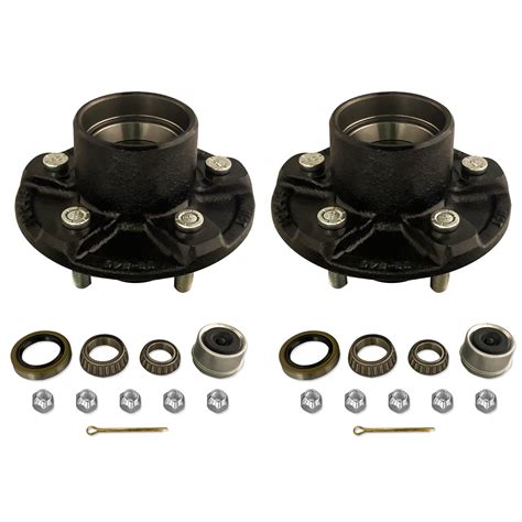 Buy M-parts Trailer Hub – 2 Sets Trailer Hub Kit 5 Bolt 4.5, 3500 lb ...