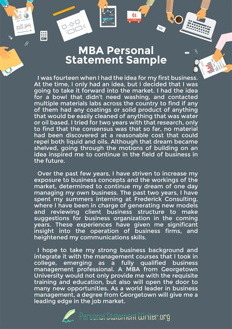 MBA Personal Statement Examples | High Quality | 100% Unique
