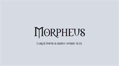 Morpheus Font : Download Free for Desktop & Webfont