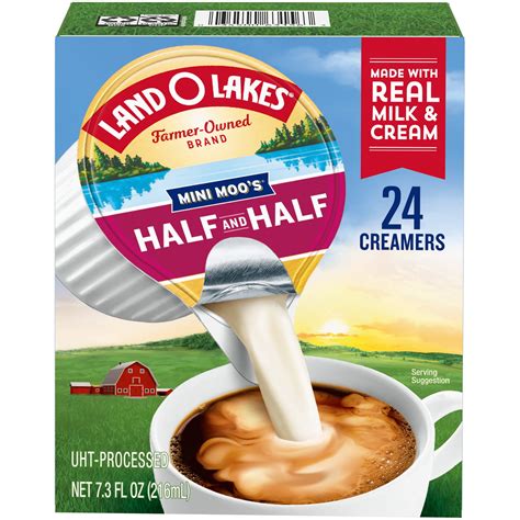 Land O Lakes Mini Moo’s Half And Half Creamer Singles, 24 Count - Walmart.com