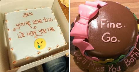 15 Funniest Farewell Cakes Employees Got On Their Last Day | DeMilked