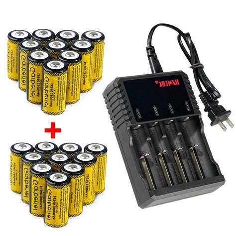 Lot 16340 Battery CR123A Rechargeable 3.7V Li-Ion Batteries