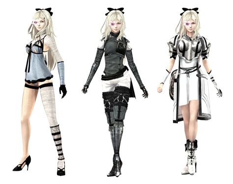 Kaine, Nier, & Eris Outfits - Drakengard 3 Art Gallery