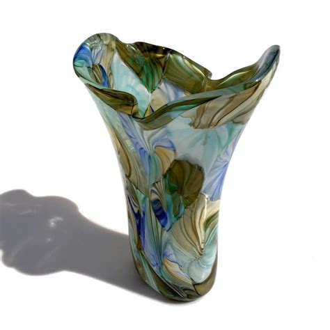 Multicolored Glass Vase with a Modern Design | Original Murano Glass