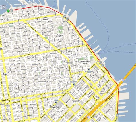 Embarcadero San Francisco Map | Tourist Map Of English