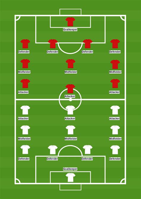 Soccer lineup template 1