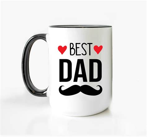 Best Dad Mug Birthday Gift For Dad Personalized Mug | Etsy