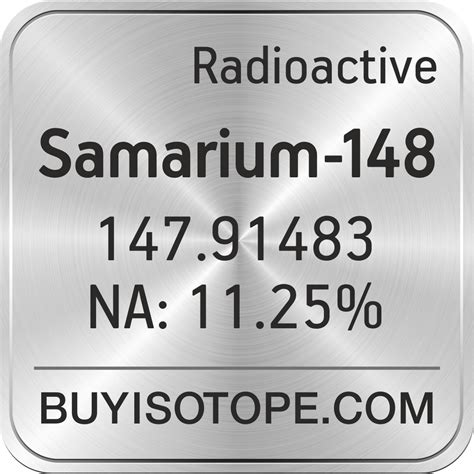 Samarium-148, Samarium-148 Isotope, Enriched Samarium-148