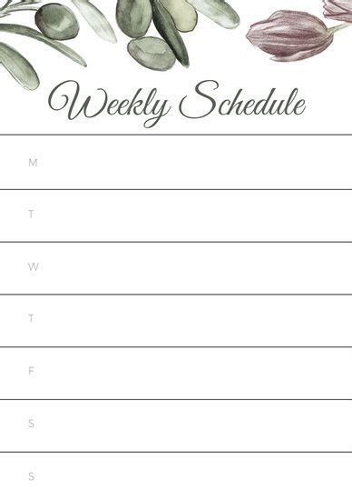 Weekly Schedule Planner Templates - Canva