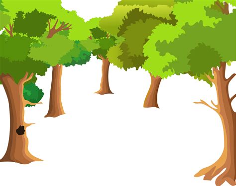 Cartoon Forest Clipart Transparent Background Cartoon Hand Painted | The Best Porn Website