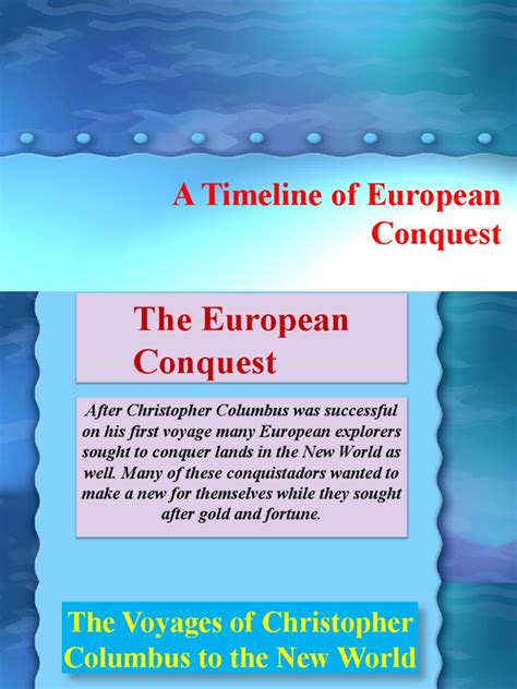 A Timeline of European Conquest | PDF