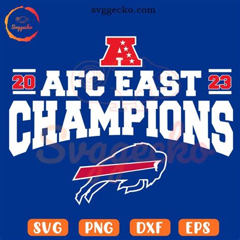 AFC 2023 East Champions SVG, Bills NFL Football 2023 SVG, Buffalo Bills ...